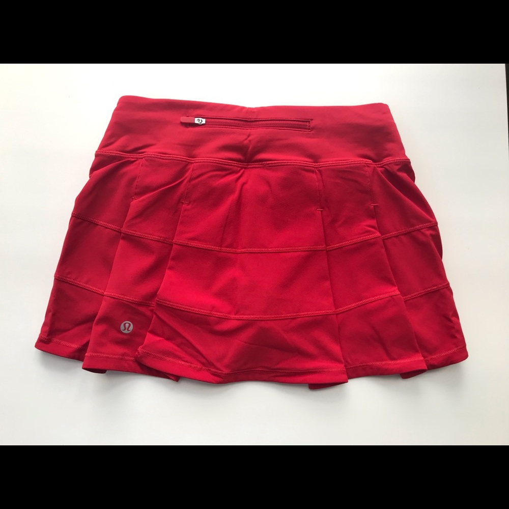 NWT Lululemon Pace Rival Skirt Dark Red - Picture 4 of 4